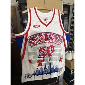 76ers hip hop 50th anniversary jersey sz M & L